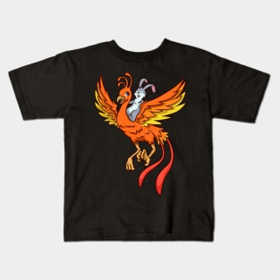 Rabbit riding Phoenix Kids T-Shirt